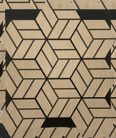 Angular decorative acoustic pattern
