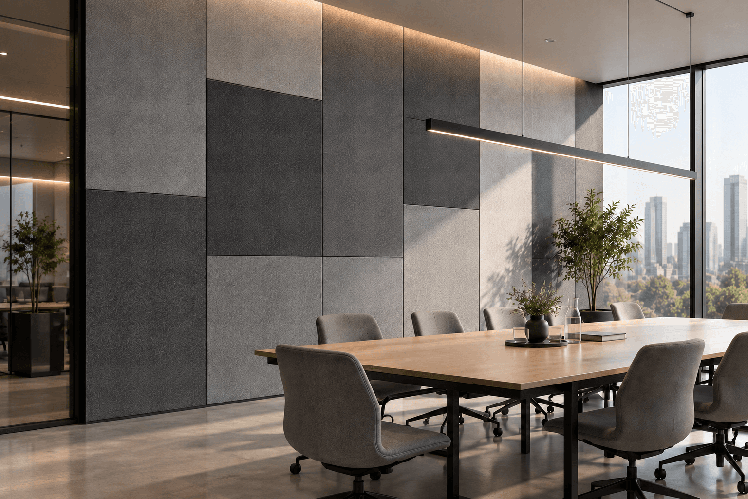 PET Acoustic Panels application illustration